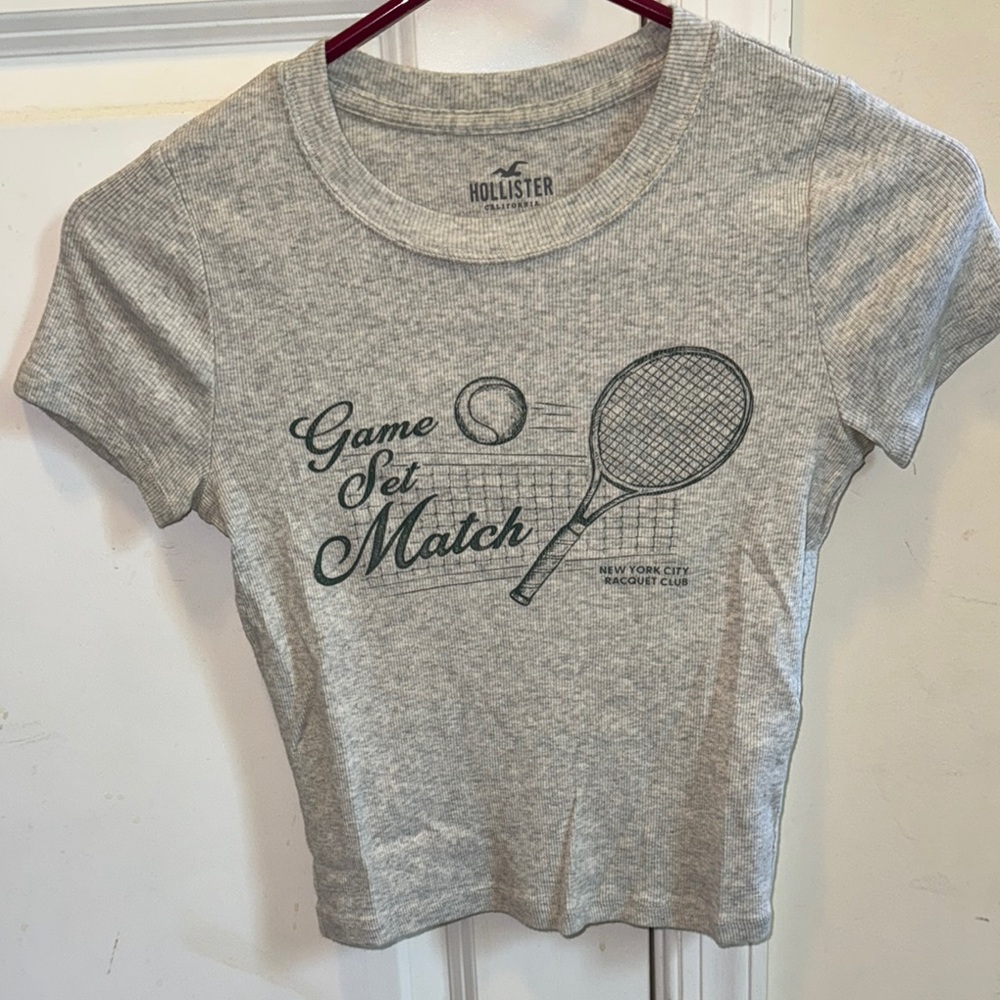 Hollister Gray Crop Top
